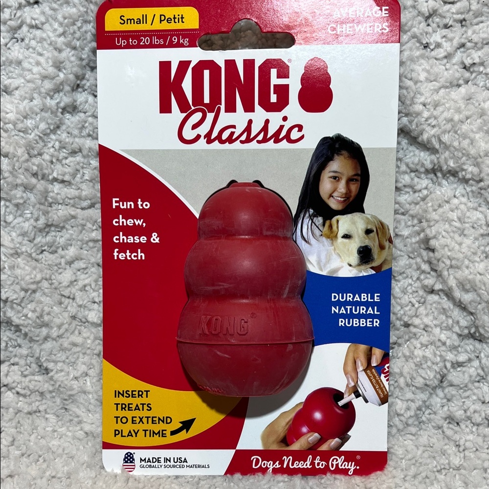 KONG Classic Small Red Chew Toy